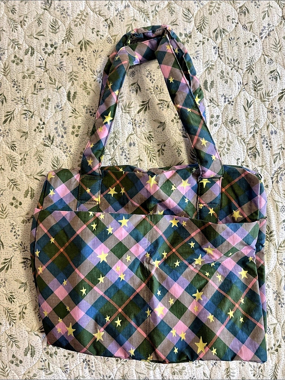NWT BAGGU Star Plaid Small Cloud Carryon - Retired Colorway